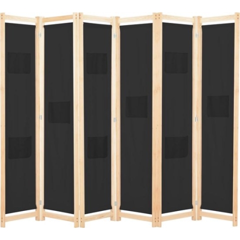 vidaXL-Kamerscherm-met-6-panelen-240x170x4-cm-stof-zwart