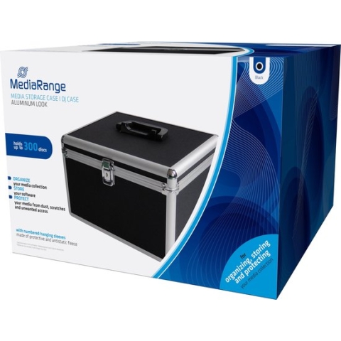 MediaRange | Opbergkoffer | 300 Disc | Zwart