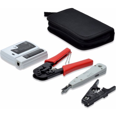 Digitus DN-94022 Netwerk-gereedschapset Geschikt voor: CAT 5e, CAT 6, CAT 7