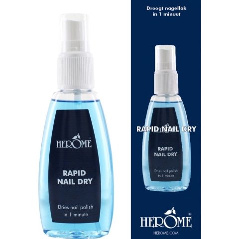 Herome Rapid Nail Dry Nageldroger Spray - Versnelt het Uitharden van Nagellak - 75ml