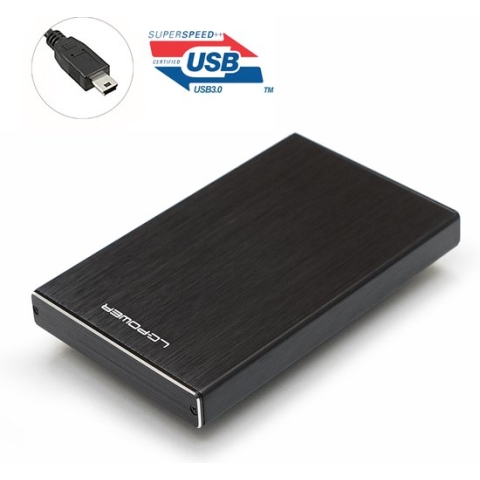 LC-POWER® LC-25U3-Becrux Externe behuizing 2.5 inch - Zwart