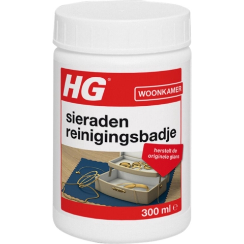 HG sieraden reinigingsbadje - 300 ml - inclusief borstelje en pincet
