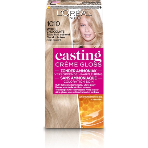 L'Oréal Paris Casting Crème Gloss Extra Licht Asblond 1010 - Semi-permanente Haarkleuring Zonder Ammoniak