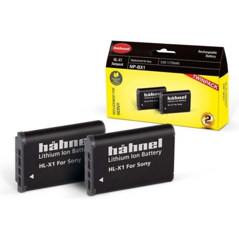 Hahnel HL-X1 2 pak voor o.a Sony RX 100 serie, HX99 - type BX1
