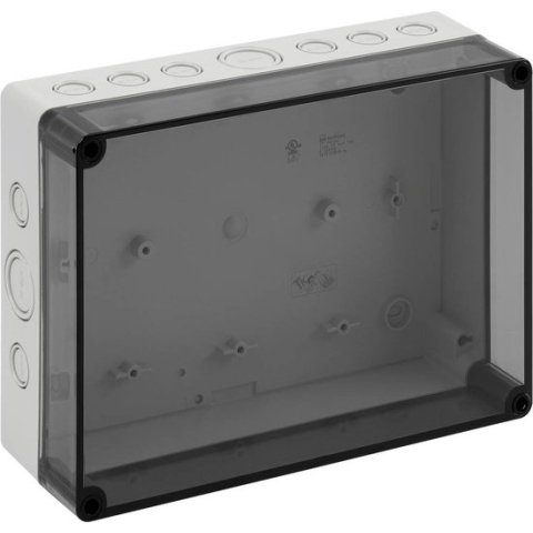 Spelsberg TK PS 2518-8f-tm Installatiebehuizing 254 x 180 x 84 Polycarbonaat, Polystereen (EPS) Grijs-wit (RAL 7035) 1