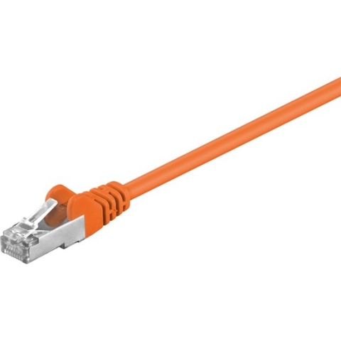 CAT5e FTP patchkabel / internetkabel 0,25 meter oranje - netwerkkabel