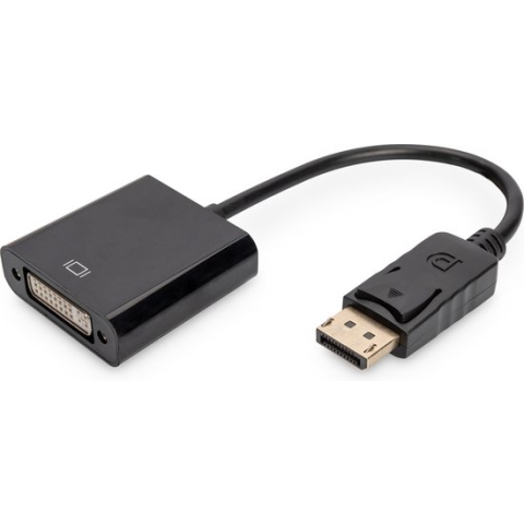 ASSMANN DisplayPort grafische adapter, DP naar DVI-I (24+5), Full HD Dual-Link, 2560 × 1600 pixels, zwart