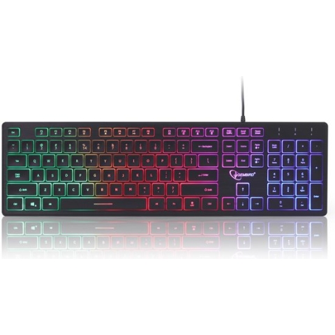 Gembird - Rainbow keyboard - QWERTY ANSI