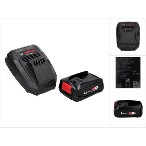 Bosch Starterset 18 V Gereedschapsaccu en lader - 18V accu (2.5 Ah) + AL 1830 CV lader