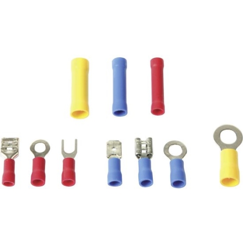 Toolland Assortiment kabelschoenen, 150-delig, verschillende maten, meerkleurig