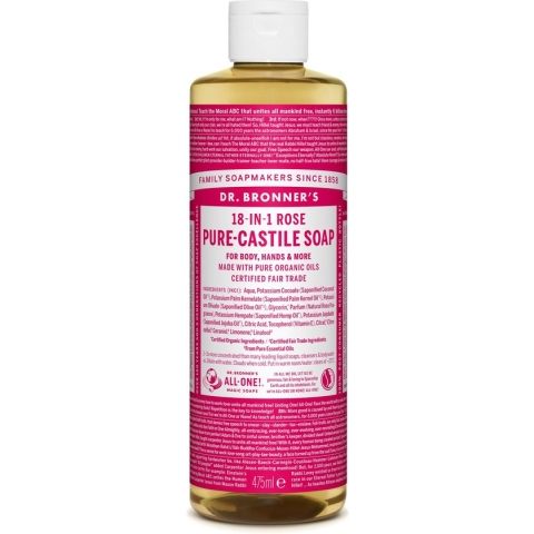 Dr Bronner's - Vloeibare zeep Roos