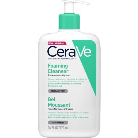 CeraVe Schuimende Reinigingsgel - voor normale tot vette huid - 473ml