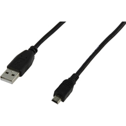 Valueline - Mini USB 2.0 Kabel - Zwart - 1.8 meter