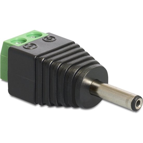 Delock - Adapter Terminalblock - DC 1,35 x 3,5 mm Stecker