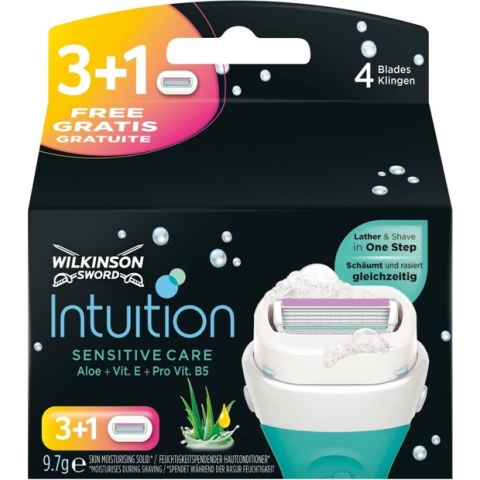 Wilkinson Intuition Sensitive Care 4 Scheermesjes - navulling
