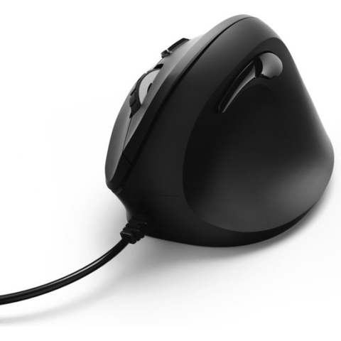 Hama Verticale Ergonomische Muis EMC-500 Met Kabel 6 Knoppen Zwart