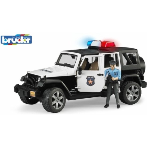 Bruder 2526 Jeep Wrangler Unlimited Rubicon politieauto met politieman