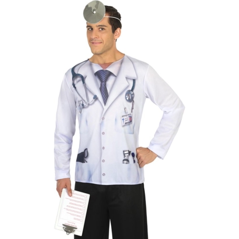 Dokter fop-shirt voor volwassenen  - Verkleedkleding - M/L