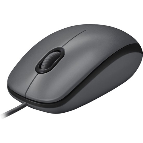 Logitech M100 - Bedrade Muis - USB - Plug & Play - Zwart