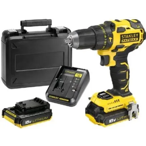 18V Brushless schroefklopboormachine, 2x 2.0Ah, 2A Lader, koffer