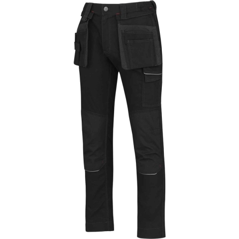 STØRVIK Tim Stretch Werkbroek Heren & Dames - 97% Katoen - Maat 3XL - Zwart