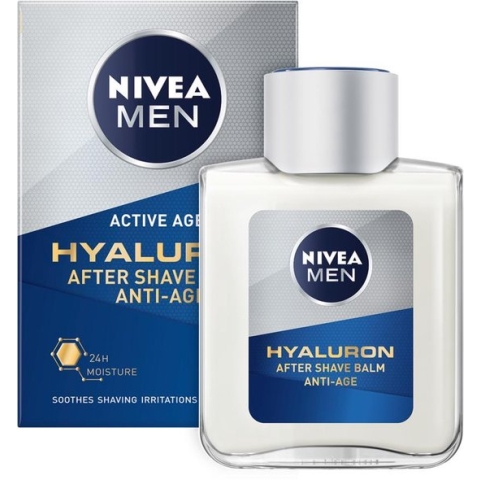 NIVEA MEN Anti-Age Hyaluronzuur Aftershave Balsem - Revitaliseert de huid na het scheren - Hydraterende werking - 100 ml