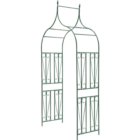 vidaXL-Tuinboog-speer-ontwerp-donkergroen