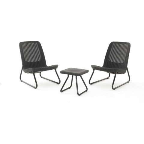 Keter Rio Balkonset - 3 delig - Grafiet