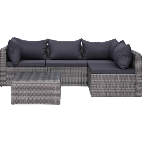 vidaXL-5-delige-Loungeset-met-kussens-poly-rattan-grijs