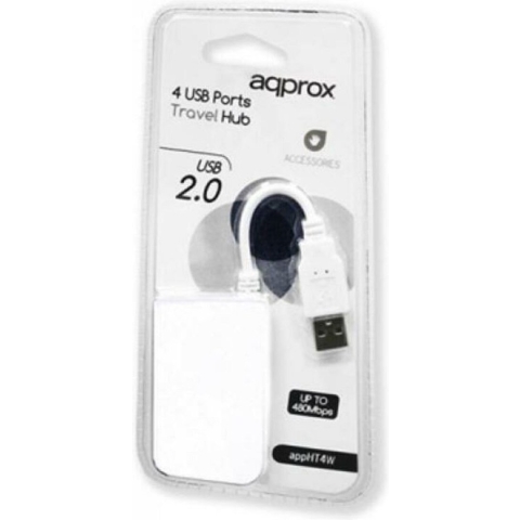 4-Port USB Hub approx! APPHT4W USB 2.0 White