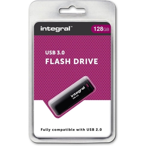 Integral Black USB3.0 Superspeed 128 GB