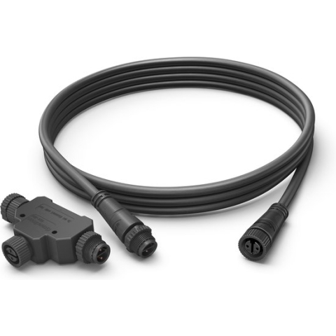 Philips Hue outdoor verlengkabel voor buiten - 2,5 meter + T-verlengstuk voor buiten