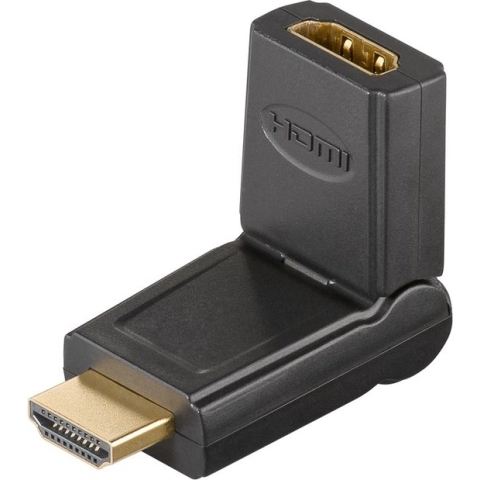 Goobay HDMI™-adapter 180°, verguld
