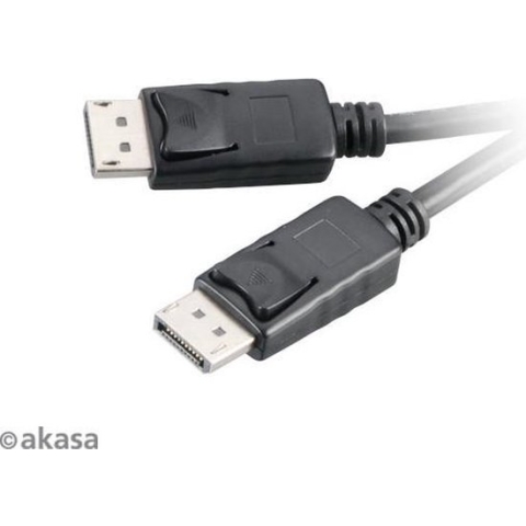 Akasa AK-CBDP01-20BK tussenstuk voor kabels Displayport Zwart
