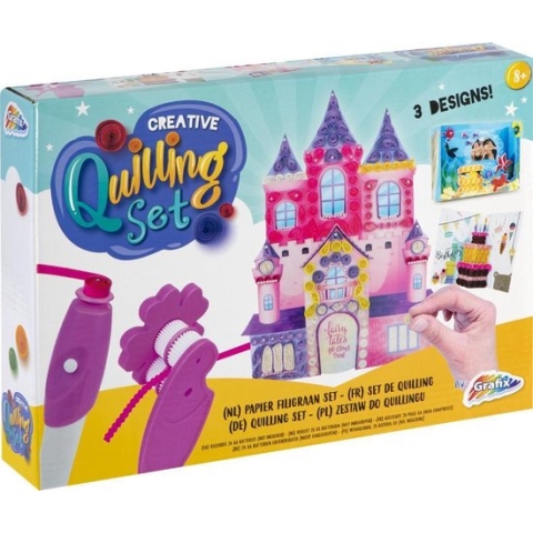 Grafix - Quilling knutselset - Papier Filigraan set - prinsessen paleis bouwen
