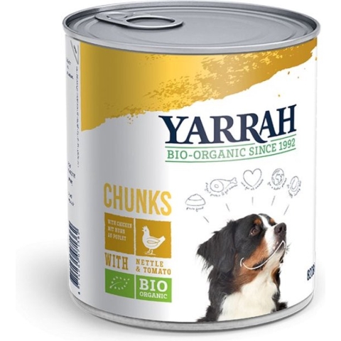 Yarrah Bio Hondenvoer Chunks Kip 820 gr