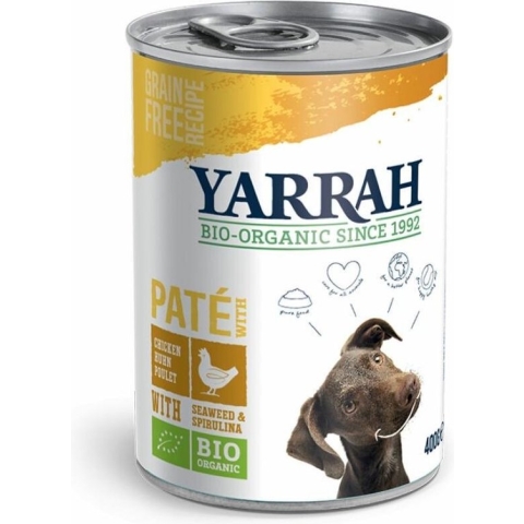 Yarrah Bio Hondenvoer Paté Kip 400 gr