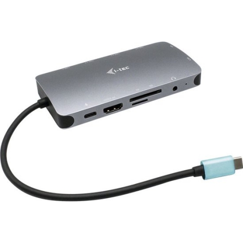 i-tec USB-C Travel Nano Dock HDMI+ VGA + Ethernet + USB-A + Audio/Mic + USB-C oplaadpoort