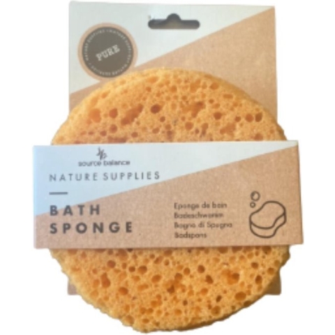 Badspons - Bath Sponge - Nature Supplies - Source Balance - persoonlijke verzorging - relaxing - met ophangtouw