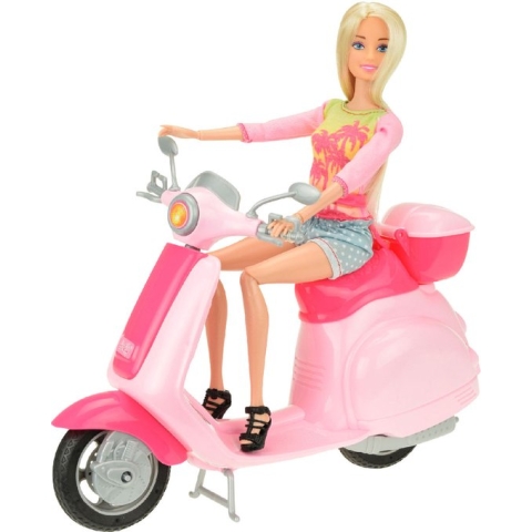 Toi-toys Lauren Tienerpop Op Scooter 28 Cm
