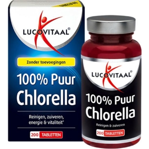 Lucovitaal Chlorella 100% Puur - 200 Tabletten