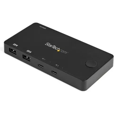 2 Port USB C KVM Switch 4K HDMI w/Cables