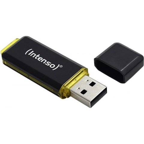 Intenso High Speed Line 3537491 USB-stick 128 GB USB 3.2 Gen 2 (USB 3.1) Zwart, Geel