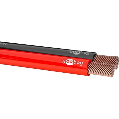 Goobay - Luidsprekerkabel 2 x 1.50mm² - Rood/zwart - 100 m