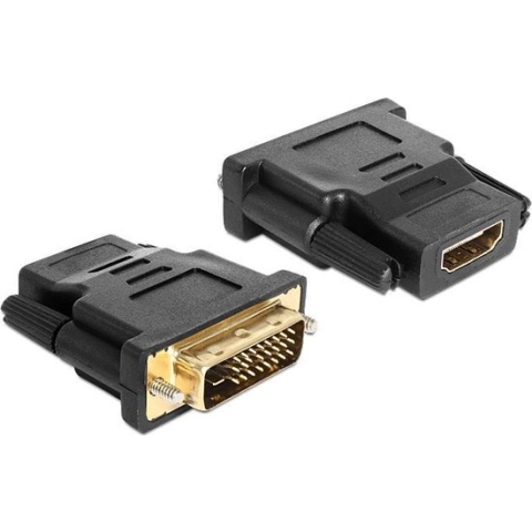 Delock Adapter DVI 24 + 1 pin stekker naar HDMI-aansluiting