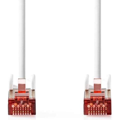 CAT6 Netwerkkabel - RJ45 Male - RJ45 Male - S/FTP - 30.0 m - Rond - LSZH - Wit - Envelop