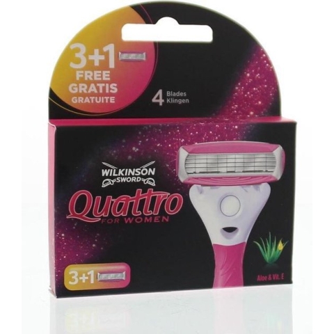 Wilkinson Quattro - scheermes - for woman - 3 stuks