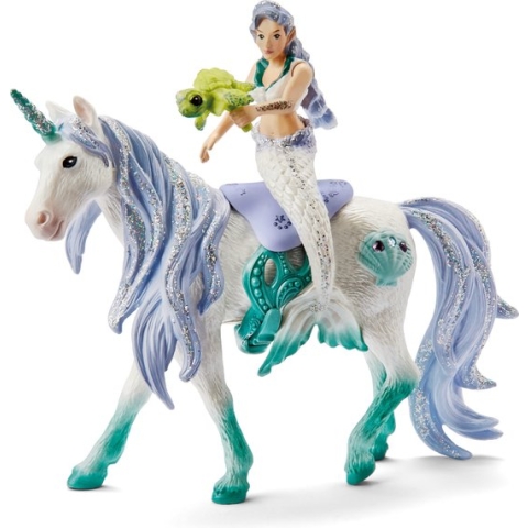 schleich BAYALA - Zeemeermin op zee-eenhoorn - Speelfiguur - Kinderspeelgoed voor Jongens en Meisjes - 5 tot 12 jaar - 42509