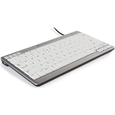 BakkerElkhuizen ultraboard - 950 - mini toetsenbord - USB - QWERTY - compact - compact - international - zilver - wit
