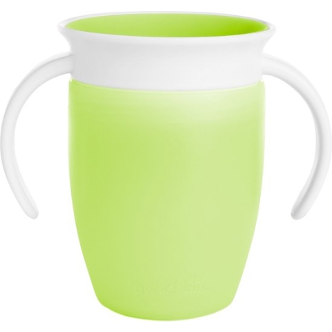 Munchkin Miracle® 360° de Originele Trainer Cup - Oefenbeker voor Baby’s - Anti-Lek Drinkbeker - 207ml - Groen